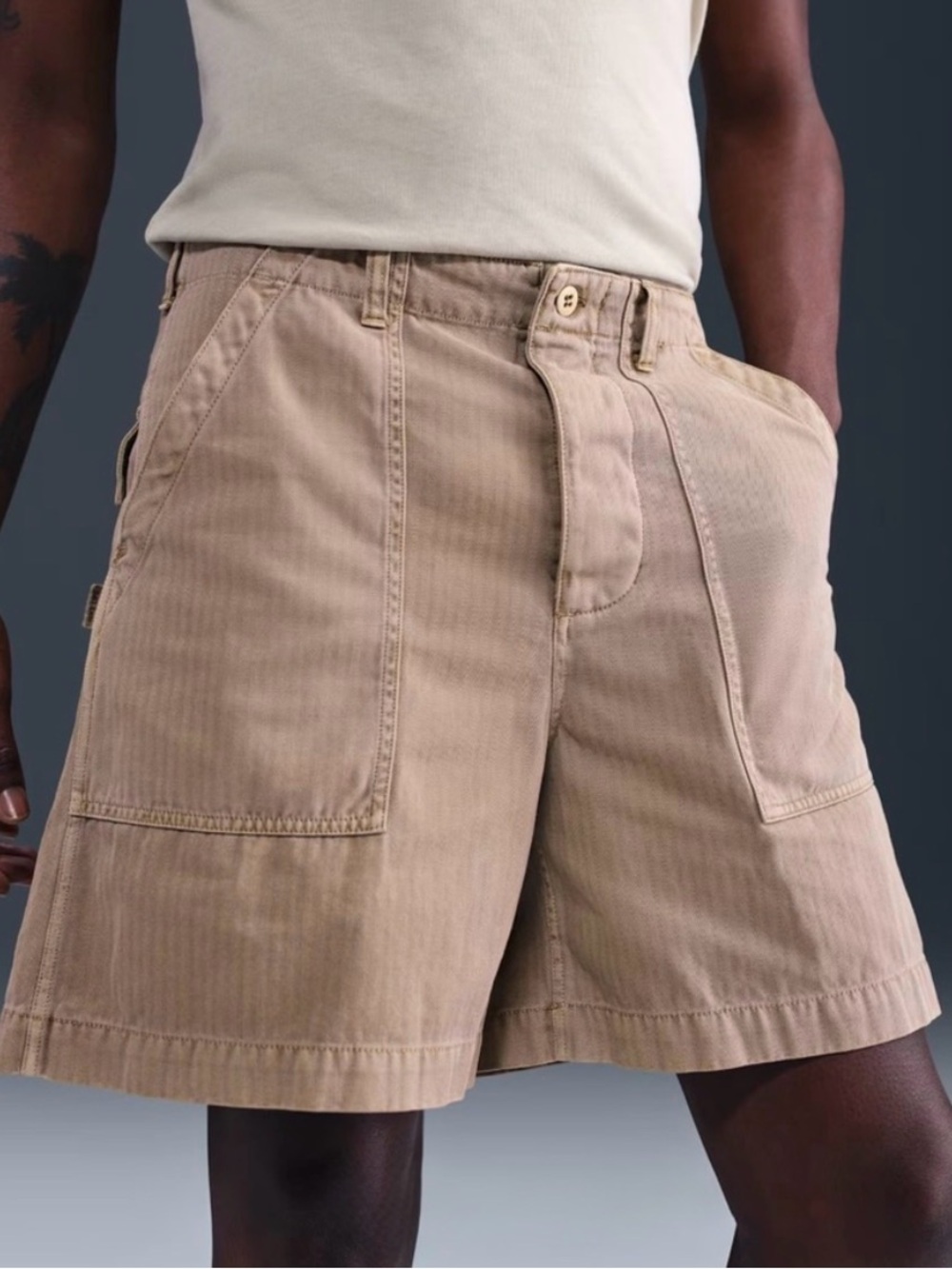 Nike Life Men's Cargo Fatigue Shorts In Hemp (HJ2976-200) size 34